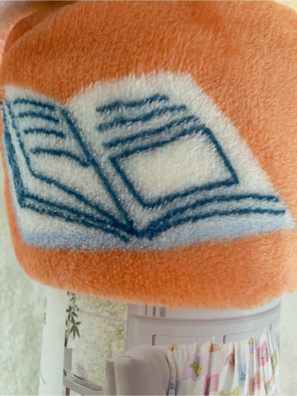 Pastel Book-Print Throw Blanket from Aldi